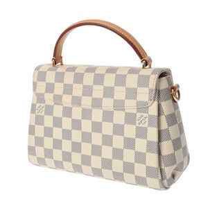 Louis Vuitton Damier Canvas Handbag Azur White Croisette